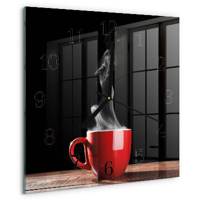 Orologio quadrato Tazza di caffè