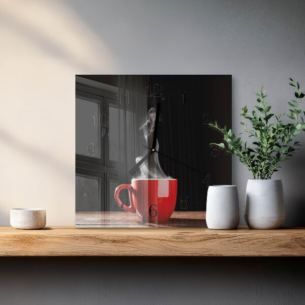 Orologio quadrato Tazza di caffè