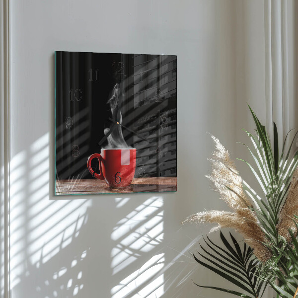 Orologio quadrato Tazza di caffè