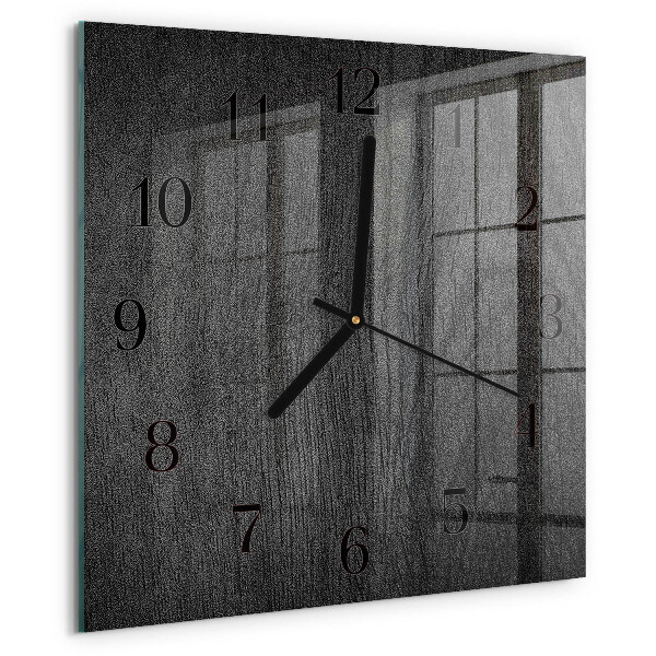 Orologio quadrato Legna