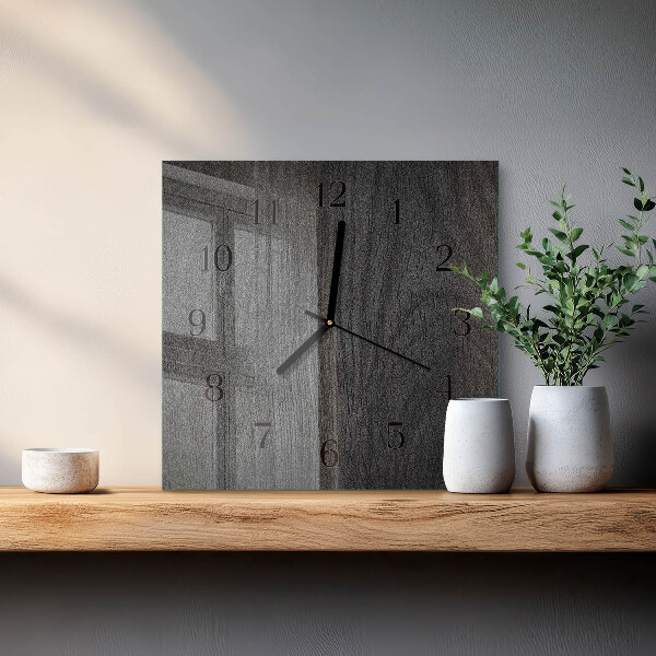 Orologio quadrato Legna