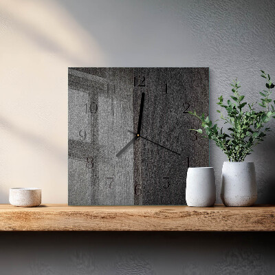 Orologio quadrato Legna