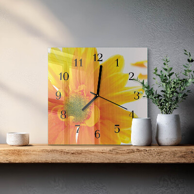 Orologio quadrato Fiore