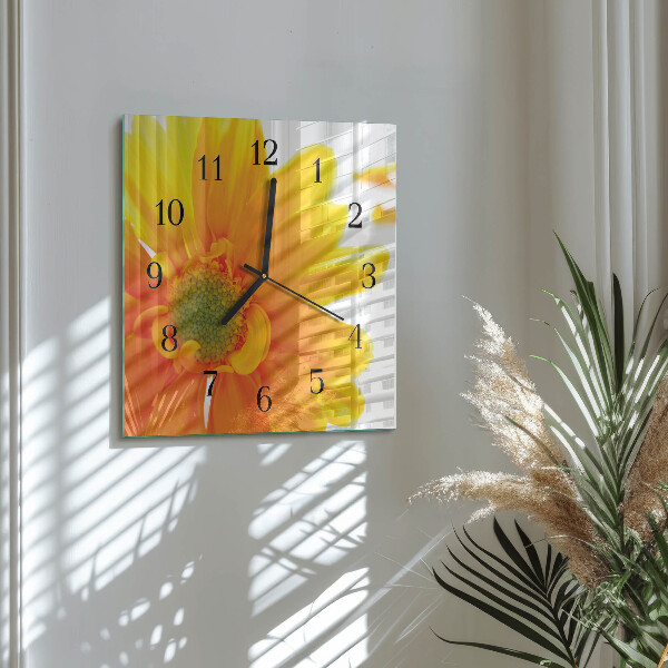 Orologio quadrato Fiore