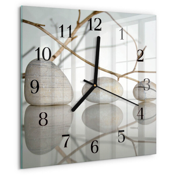 Orologio quadrato Pietre