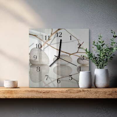 Orologio quadrato Pietre
