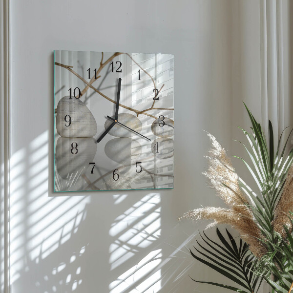 Orologio quadrato Pietre