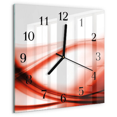 Orologio quadrato Linee astratte