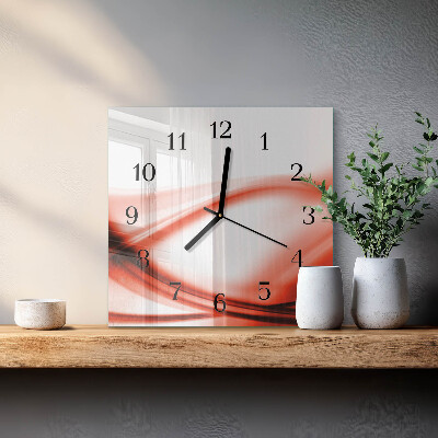 Orologio quadrato Linee astratte