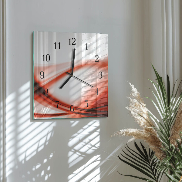 Orologio quadrato Linee astratte