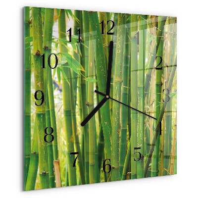 Orologio quadrato Pianta di bambù