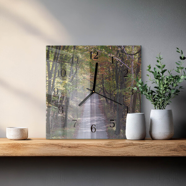 Orologio quadrato Sentiero forestale