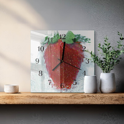 Orologio quadrato Fragola