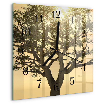 Orologio quadrato Albero