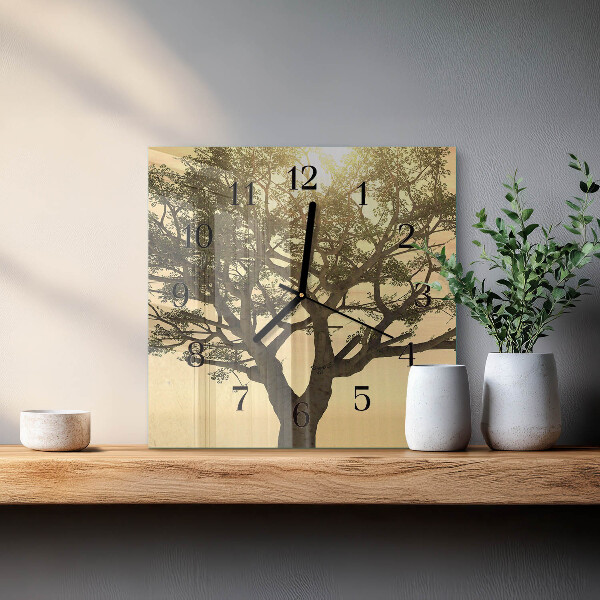 Orologio quadrato Albero