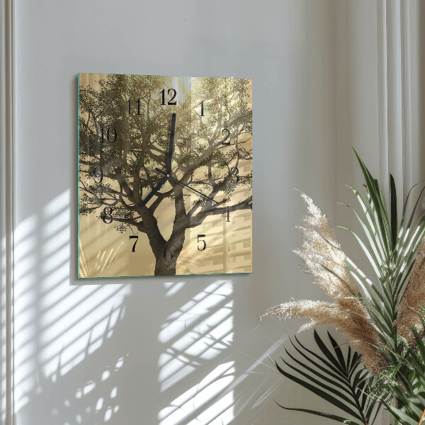 Orologio quadrato Albero