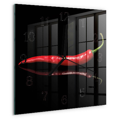 Orologio quadrato peperoncino