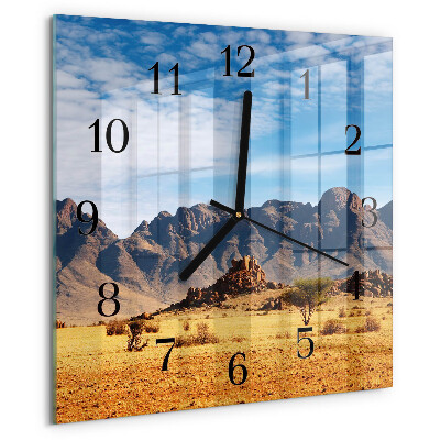Orologio quadrato Montagne