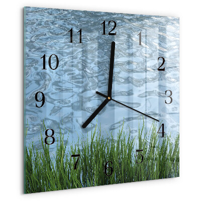 Orologio quadrato Erba Acqua