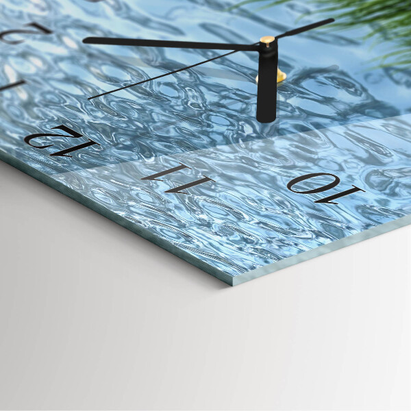 Orologio quadrato Erba Acqua