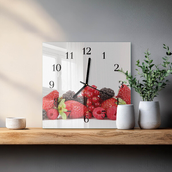 Orologio quadrato Frutta