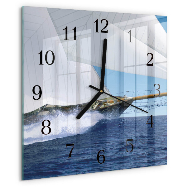 Orologio quadrato Barca a vela