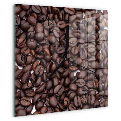 Orologio quadrato chicchi di caffè