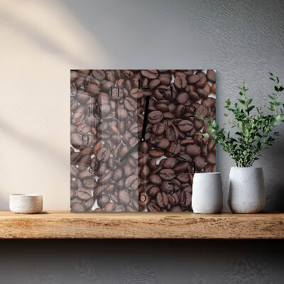 Orologio quadrato chicchi di caffè