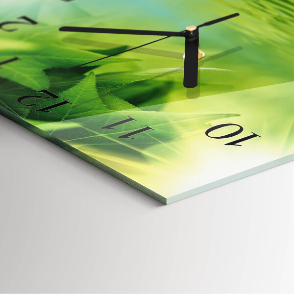 Orologio quadrato Foglie