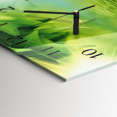 Orologio quadrato Foglie