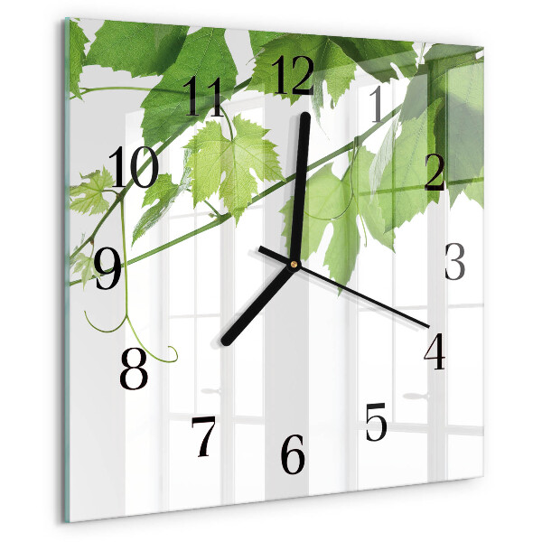 Orologio quadrato Foglie