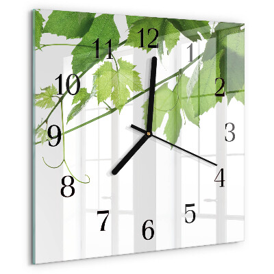 Orologio quadrato Foglie