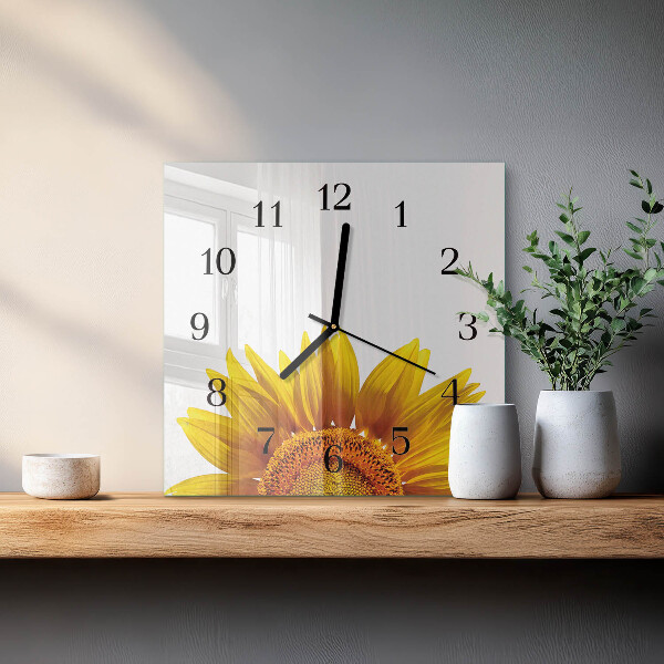 Orologio quadrato Fiore