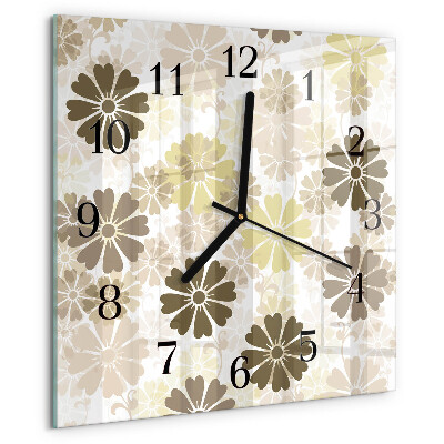 Orologio quadrato Arte floreale