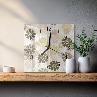 Orologio quadrato Arte floreale