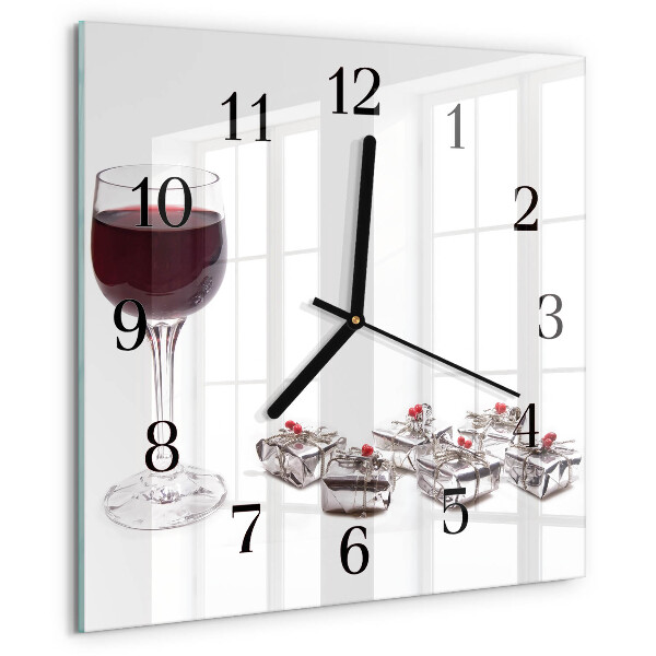 Orologio quadrato Bicchiere da vino