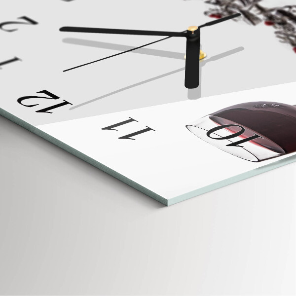 Orologio quadrato Bicchiere da vino