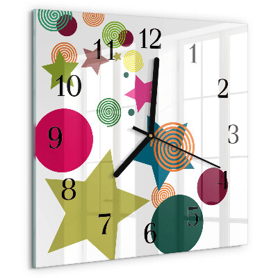 Orologio quadrato Stelle