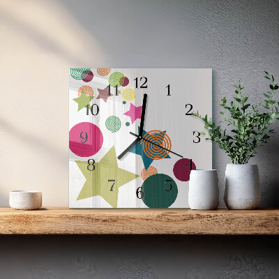 Orologio quadrato Stelle