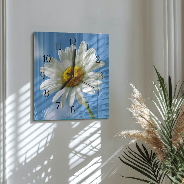 Orologio quadrato Fiore