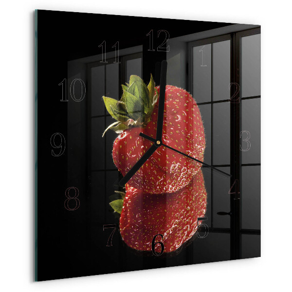 Orologio quadrato Fragola