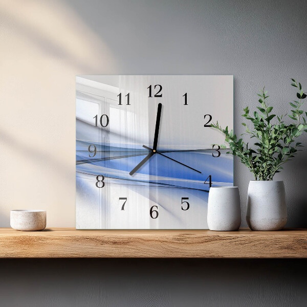 Orologio quadrato Linee astratte