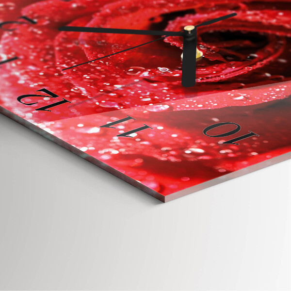 Orologio quadrato Rosa