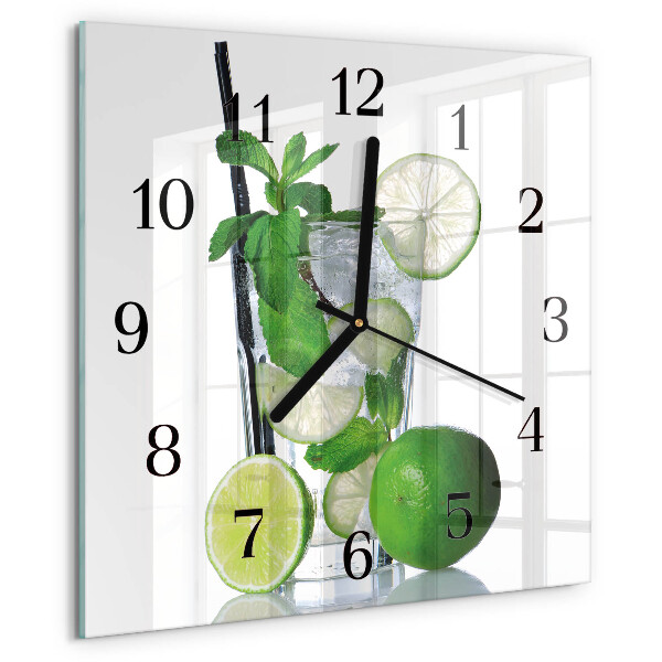 Orologio quadrato Lime e menta