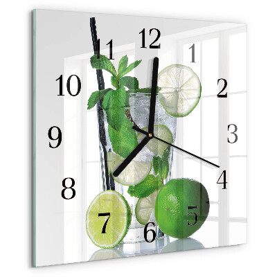 Orologio quadrato Lime e menta