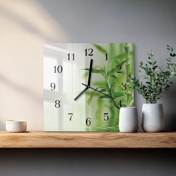 Orologio quadrato Bambù