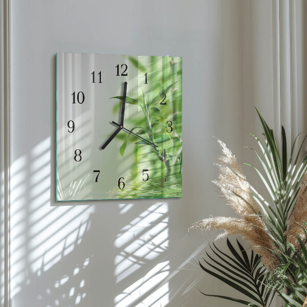 Orologio quadrato Bambù