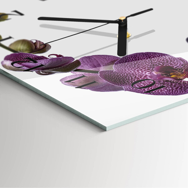 Orologio quadrato Orchidea