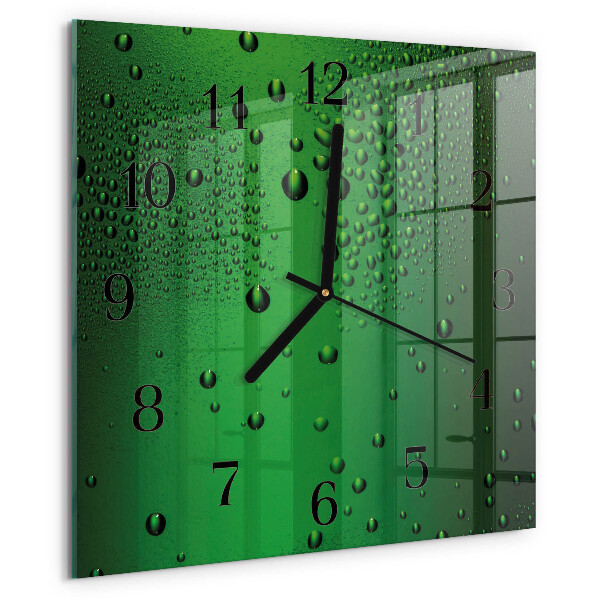Orologio quadrato Gocce d'acqua