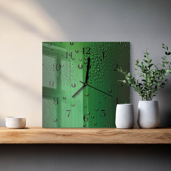Orologio quadrato Gocce d'acqua